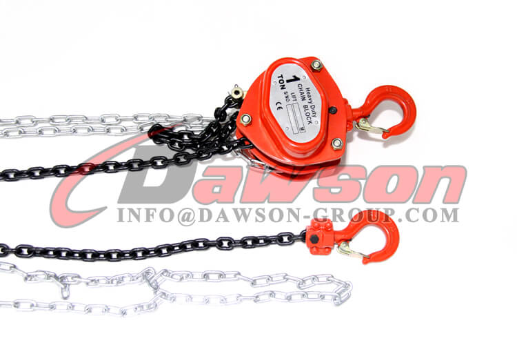Bloque de cadena de servicio pesado de 1 tonelada, polipasto de cadena de 1000 kg - Dawson Group Ltd. - Fabricante, proveedor de China