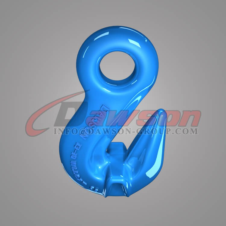 G100 Eye Shortening Cradle Grab Hook with Wings, Grade 100 Forged Alloy Steel Eye Hook for Chain Slings - Dawson Group Ltd. - China Manufacturer, Exporter Gancho de agarre de cuna con acortamiento de ojo G100 con alas, gancho de ojo de acero de aleación forjado de grado 100 para eslingas de cadena - Dawson Group Ltd. - Fabricante, exportador de China
