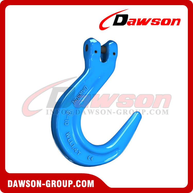 Grade 100 Forged Steel Clevis Foundry Hook, G100 Clevis Type Large Opening Hook - Dawson Group - China Manufacturer グレード 100 鍛造鋼クレビス鋳造フック、G100 クレビス タイプ大開口フック - Dawson Group - 中国メーカー