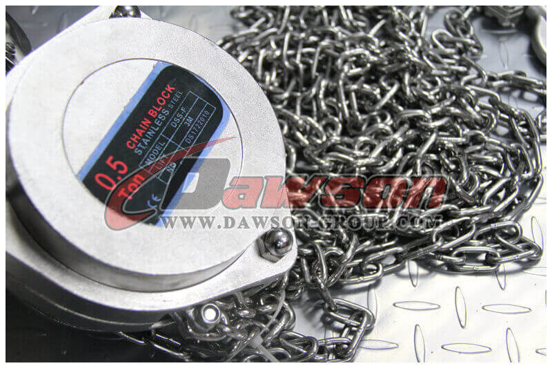 Bloque de cadena de acero inoxidable Dawson DSS-F - F&aacute;brica de China
