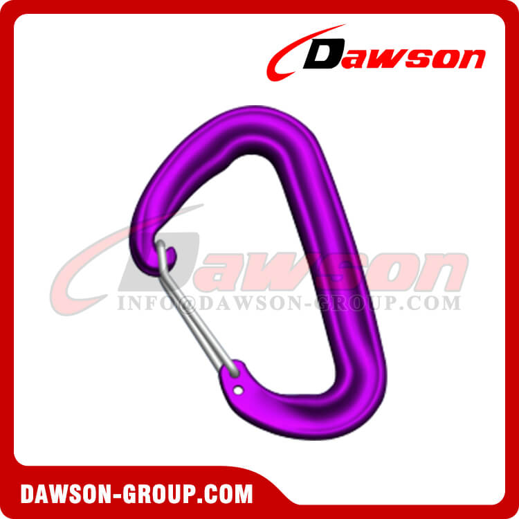 Gancho mosquetón de aleación de aluminio 7075 DS7802S, hebilla para escalada en roca
