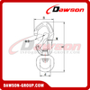 Gancho de seguridad de mosquetón de aluminio DS7805D3E, gancho de mosquetón de aleación
