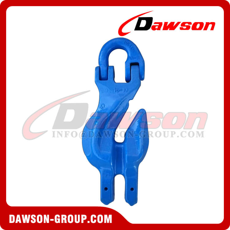 DS1080 GRADE 100 CONNECTING LINK WITH CLEVIS SHORTENING GRAB HOOK ATTACHMENT FOR CHAIN SLINGS - DAWSON GROUP LTD. - CHINA FACTORY DS1080 GRAU 100 ELO DE CONEXÃO COM ENCURTAMENTO DE MANGUEIRA ANEXO DE GANCHO PARA LINGAS DE CORRENTE - DAWSON GROUP LTD.- FÁBRICA CHINA