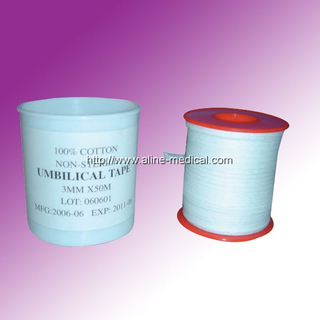 100% cotton non-sterile umbilical tape