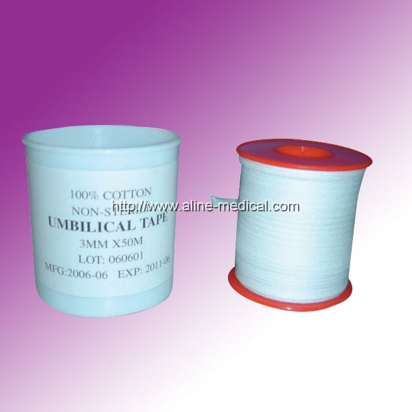 100% cotton non-sterile umbilical tape