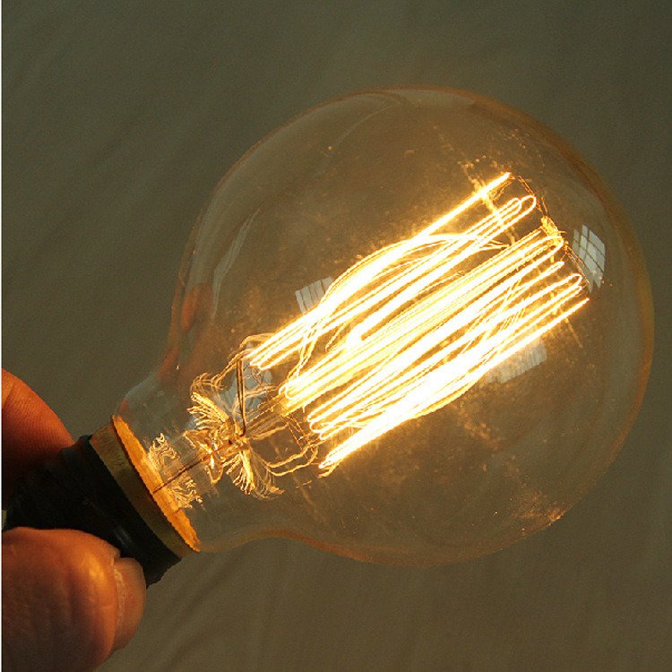 Iron Incandescent Light Bulbs 220V 60W E27 Small Round General Lighting Service Incandescent Lamp Glass Clear Edison