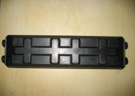 Rubber track shoe pad