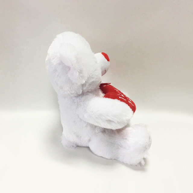 White Teddy Bear Plush for Promotion Valentines Soft Toys