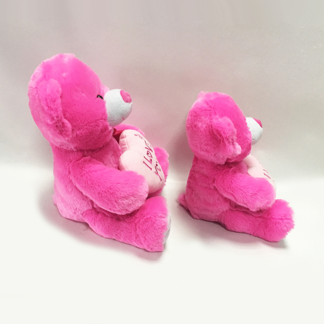 Teddy Bear Shaped Plush Valentine Day Bear With Heart For Girls