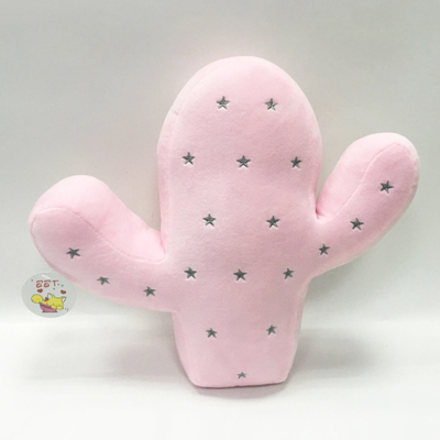 Colorful Floral Plant Plush Toy Cactus Pillow with Interesting Personality