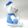 Soft Stuffed Plush Christmas White Teddy Bear with Clothes