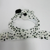Soft Plush White Leopard Winter Hat for Kids