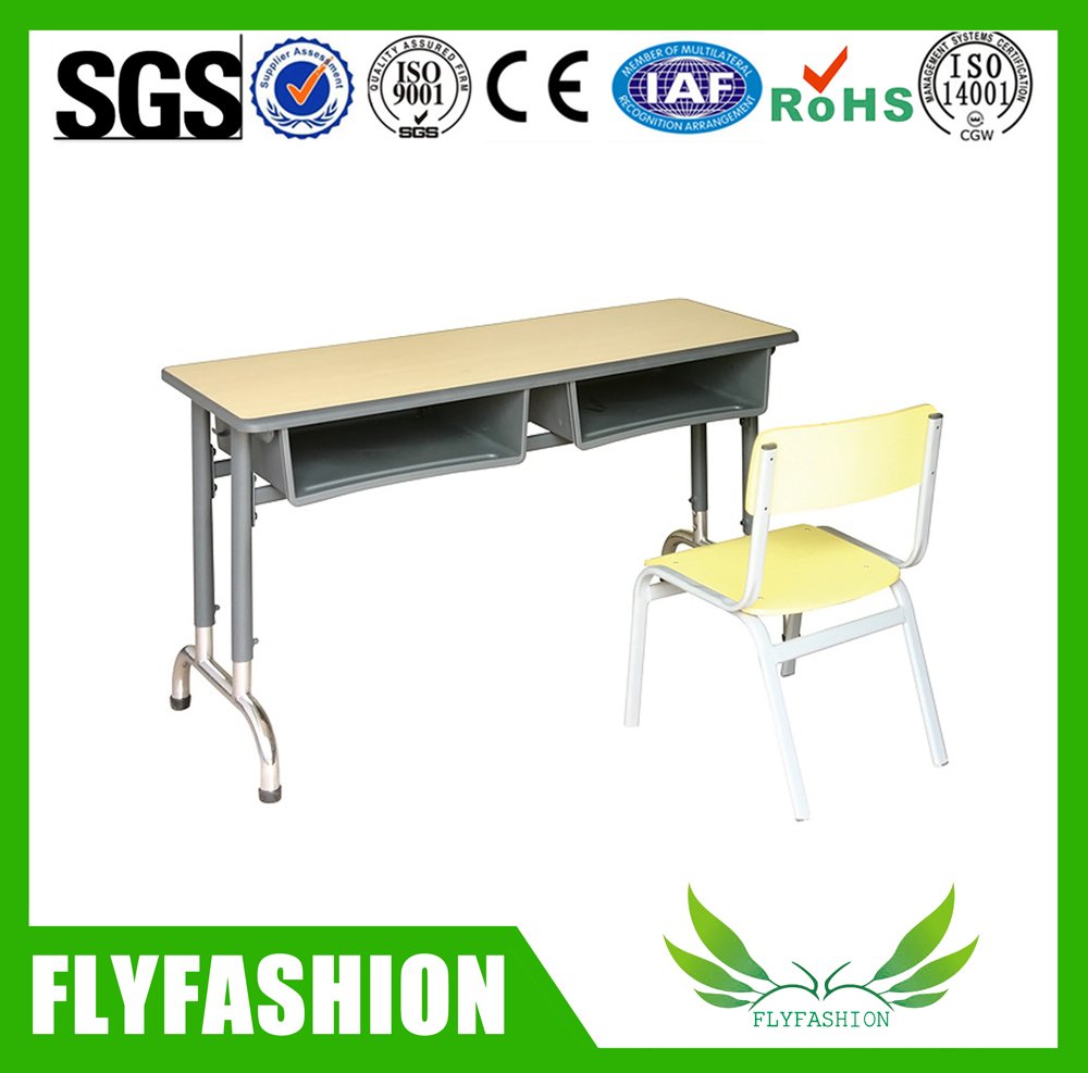 Modern Design School Desk and Chair for Double (SF-25D)