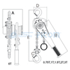 Ratchet Lever Hoist Model: LV (Capecity: 500-6000kg)