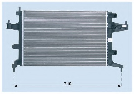 Radiator for OPEL