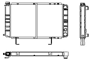Radiator for PEUGEOT