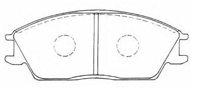 Brake pad for HYUNDAY