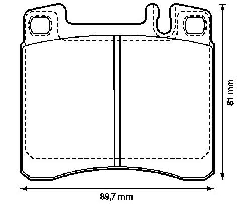 Brake pad for MERCEDES BENZ