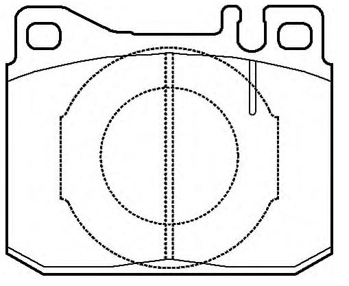 Brake pad for MERCEDES BENZ