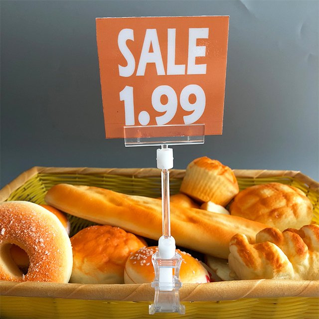 Clear Modular Sign Holders for Stores PST5-PL