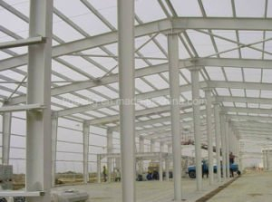 Supermarch&eacute; lourd de structure m&eacute;tallique de co&ucirc;t bas/grand centre provisoire de bureau/exposition