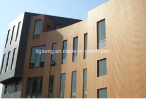 Tuile &agrave; extr&eacute;mit&eacute; &eacute;lev&eacute; de rev&ecirc;tement de mur de la d&eacute;coration ext&eacute;rieure et int&eacute;rieure Material/WPC