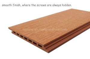Panneau de mur de WPC/Decking de Vinyle/rev&ecirc;tement en bois ext&eacute;rieurs de plancher/mur
