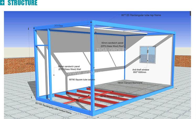 Expandable Container Office and Accommodation Modular Camp/House Container