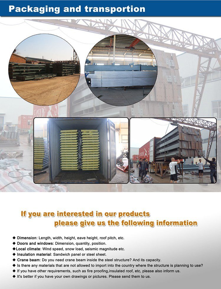 Customized Prefabricated Industrial Shed Steel Structure Designs for Godown