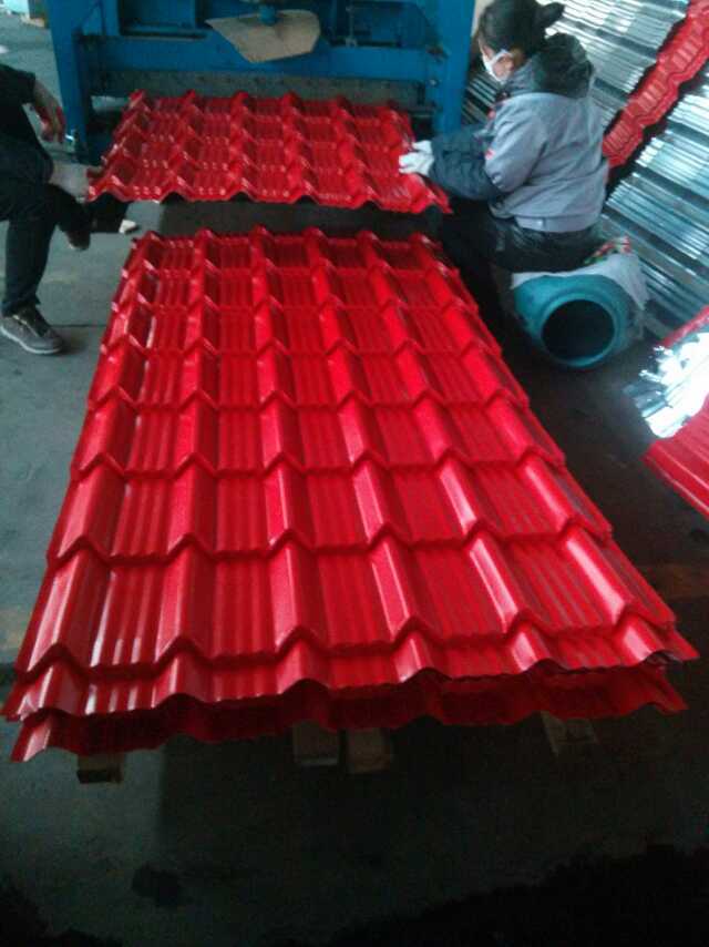 PPGI Waved Steel Sheet/Color-Coated Glazed Roof Tiles