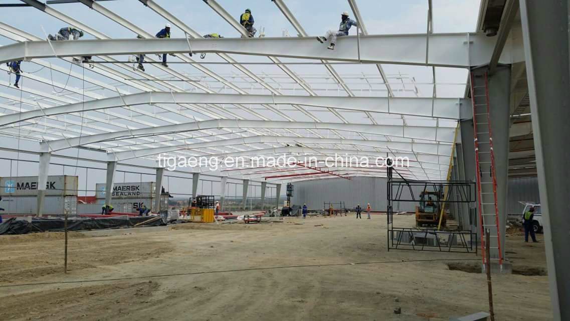 Galvanized Prefabricated Steel Structure Warehouse with Gi Frame