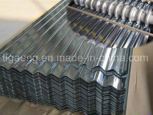 Placa de acero galvanizada acanalada/trapezoidal del nivel superior de material para techos para Ghana