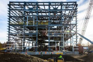 Alta vertiente prefabricada del acero de la subida de la estructura de acero