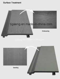 Tarjeta compuesta pl&aacute;stica de madera del Decking impermeable de WPC para la piscina al aire libre