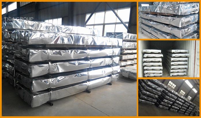Aluminium Zinc Coated Steel Sheets Corrugated Galvalume Roof Tile