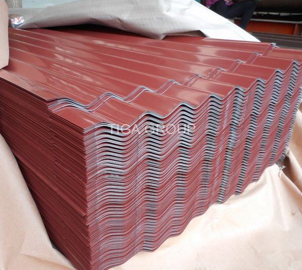 Corrugated Blue/Grey Prepainted Galvanized Steel Sheet/Metal Roof Sheet