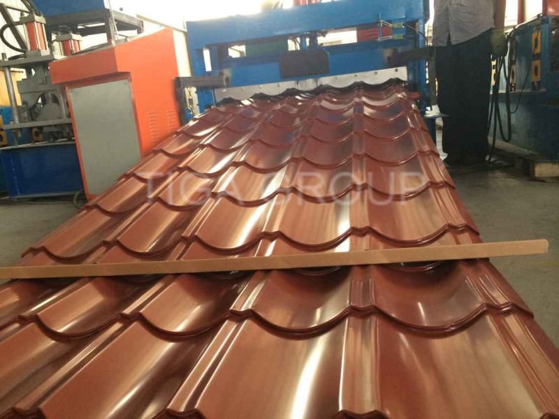 Color Steel Sheet Prepainted Aluzinc Glazed Roof Tile From Chinese Supplier