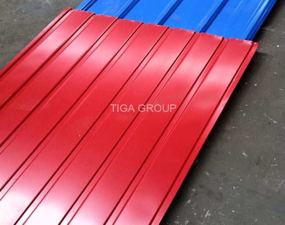 Fireproof Wave Metal Roofing Light Weight Color Galvanized Steel Sheets