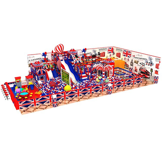 Colouful England Theme Детская крытая игровая площадка Aumsement Park Equipment