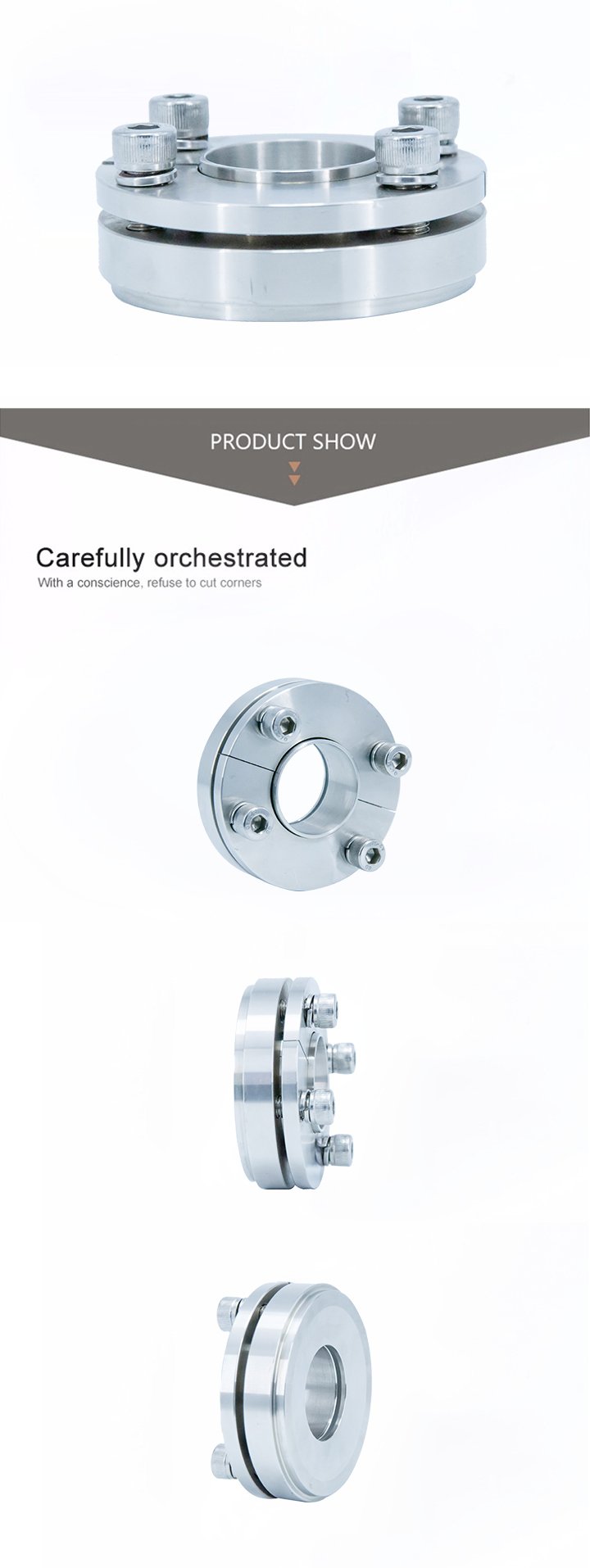 Санитарный асептический фланец из нержавеющей стали 304 316L