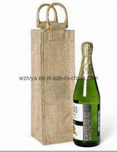 Jute Wine Bag-One Bottle (LYJ02)