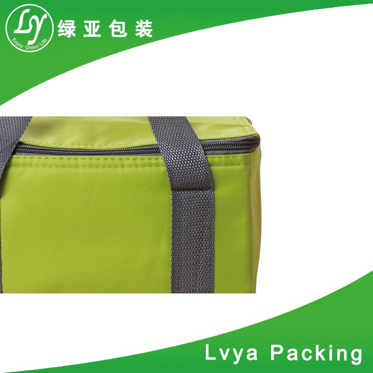 custom polyester non woven cans thermal frozen food lunch insulated cooler bag