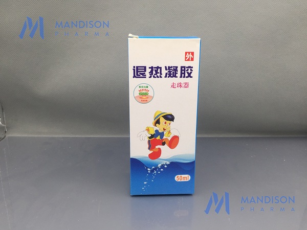 Antipyretic plaster gel