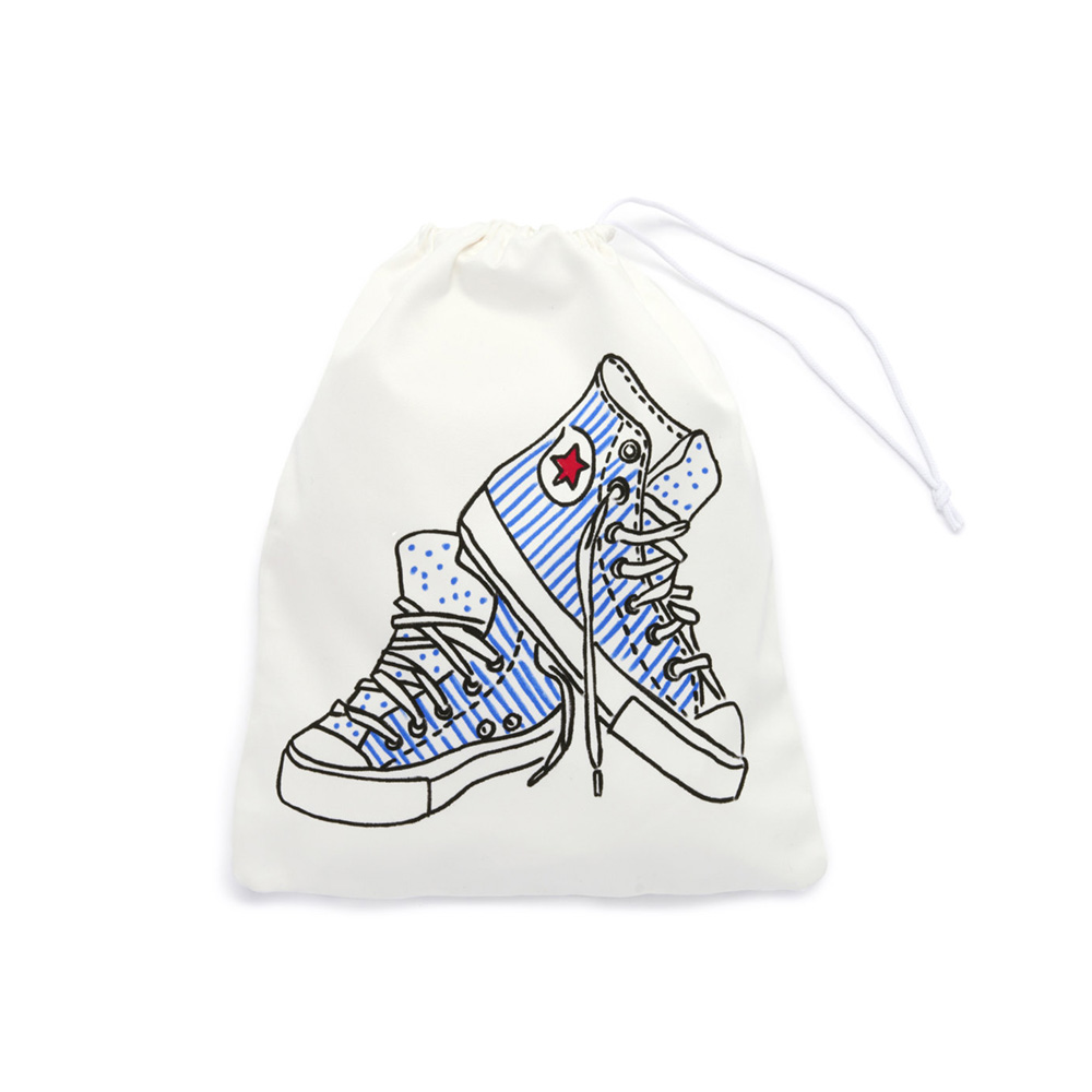 Cheap Custom Printed Drawstring Shoe Bags for Promotion