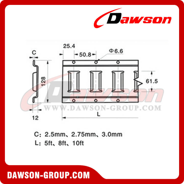 HE10-1 E Track Tipo horizontal - Dawson Group Ltd. - Fabricante, proveedor y f&aacute;brica de China