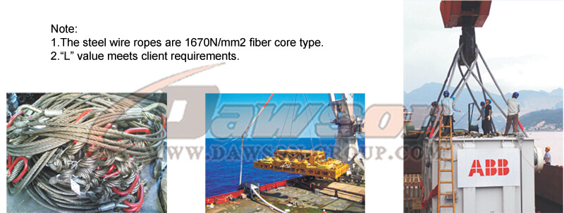 Aplicaci&oacute;n del conjunto de eslinga estampada de cuatro patas - Dawson Group Ltd. - Fabricante, proveedor, f&aacute;brica y exportador de China