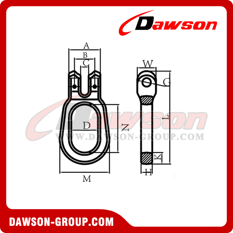 DS1033 G100 Clevis Link - Dawson Group Ltd. - Fabricante, proveedor de China, F&aacute;brica