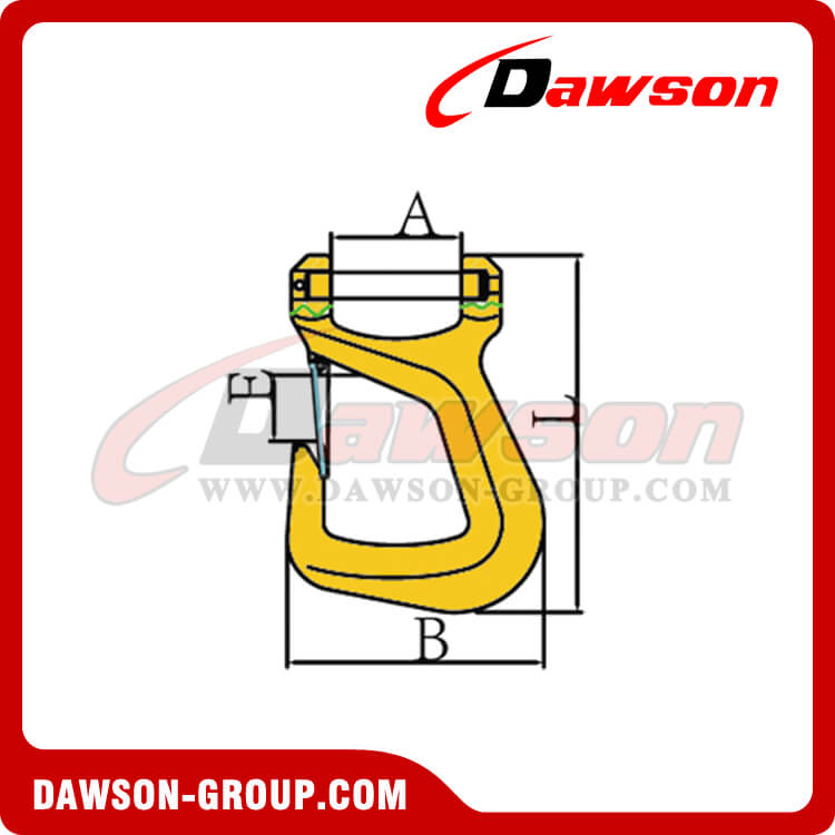 DS016 GANCHO DE ESLINGA PARA CORREAS DE HORQUILLA G80 - DAWSON GROUP LTD.- FABRICANTE, PROVEEDOR, F&Aacute;BRICA DE CHINA