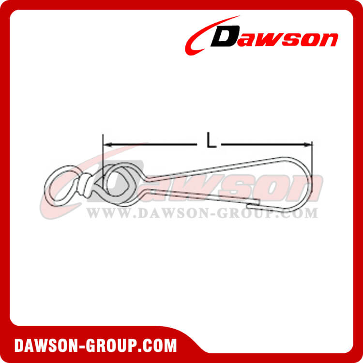 スイベルニッケルメッキ付きシンプレックスフック - DAWSON GROUP LTD.- 中国のメーカー、サプライヤー、工場