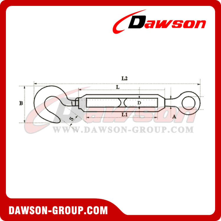 ターンバックル ヨーロッパタイプ DSSS0018 - DAWSON GROUP LTD.- 中国のメーカー、サプライヤー、工場